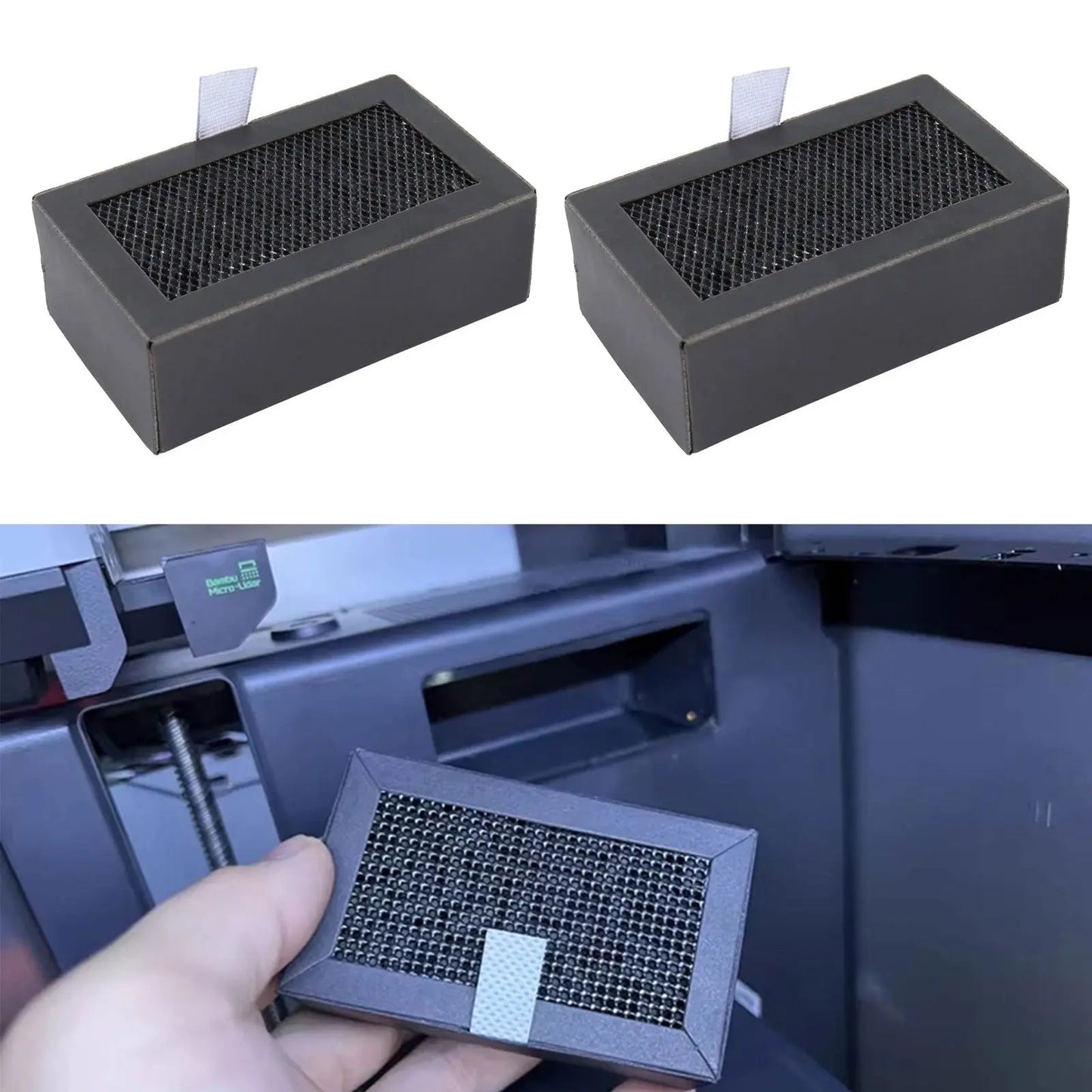 1/2/5Pcs Bambu Lab P1 X1 Activated Carbon Filter Air purifier Filter Replacement For Bambu Lab X1 X1C P1P P1S 3D Printer Parts - i3dyou