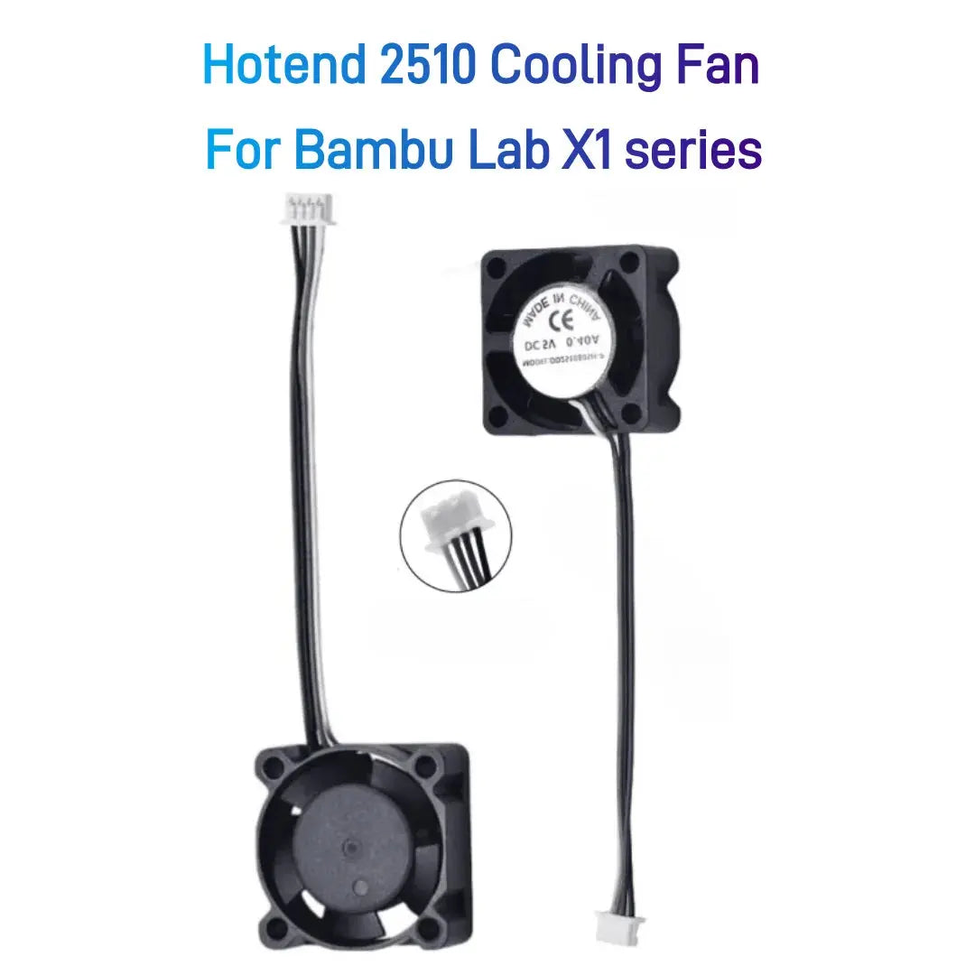 2510 Fan For Bambu Lab X1/P1 Hotend Cooling Fan With Cable Rapid cooling Fan For Bambu X1C P1S P1P 3D Printer Accessories - i3dyou