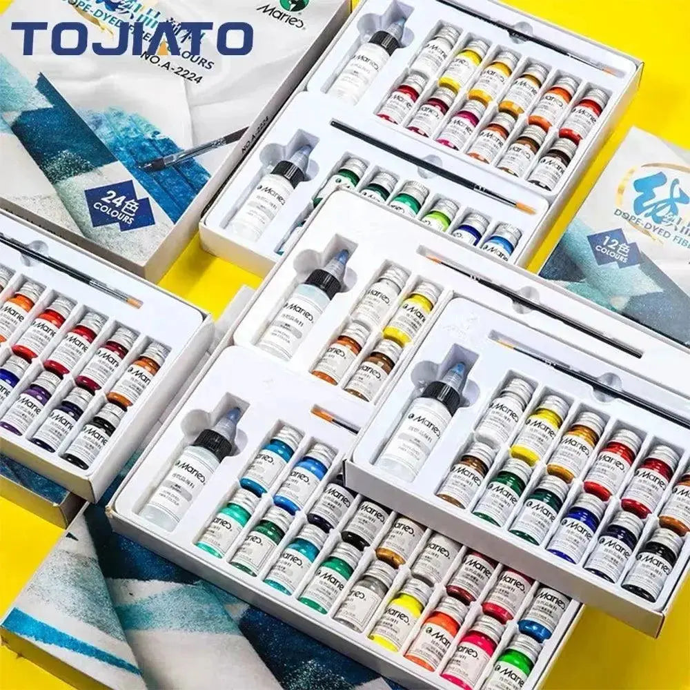 3D Printer Model Coloring Special Pigment Acrylic Paint PLA ABS DIY Model Color Kit Tool 18 colors For Fdm Dlp 3D Print Model - i3dyou