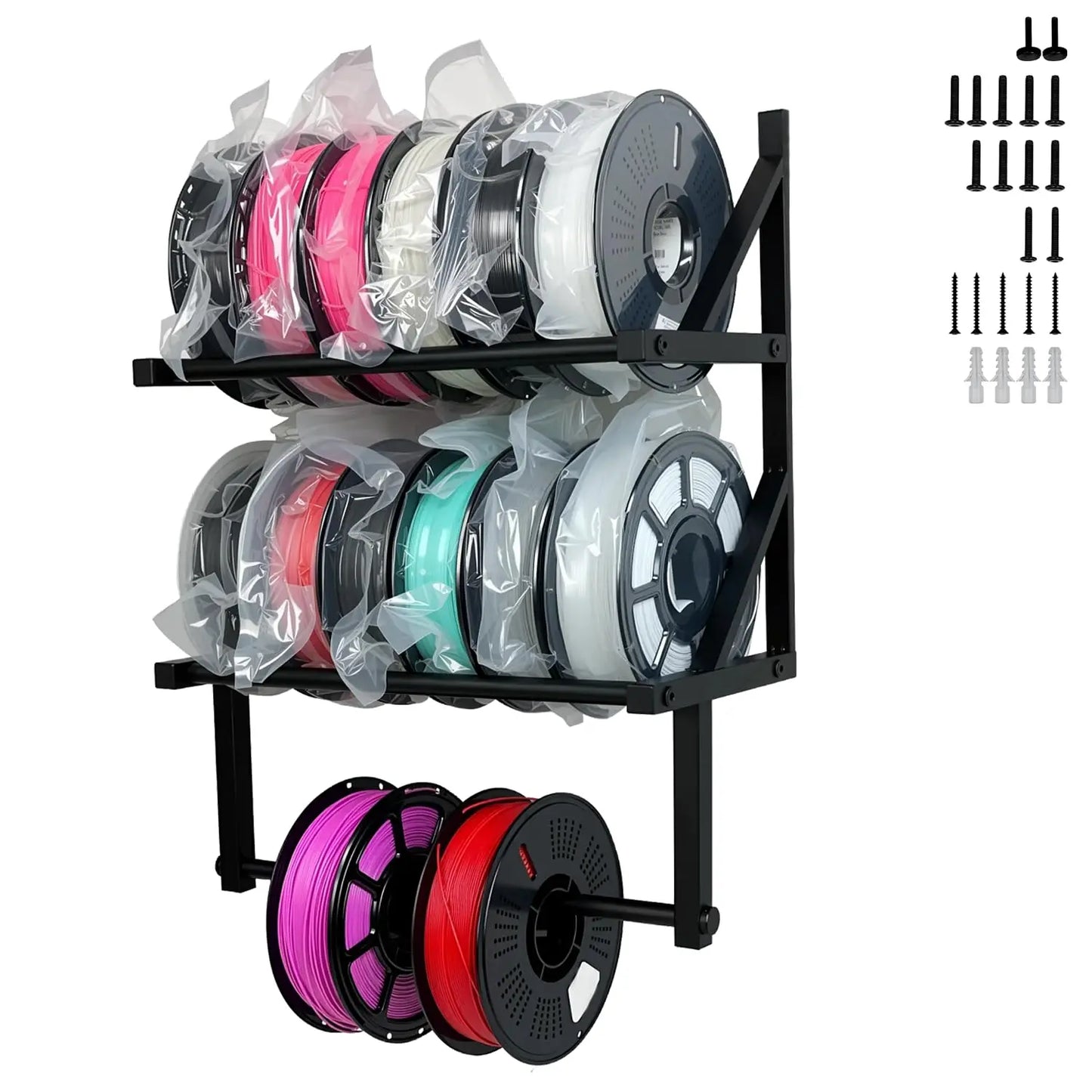 3D Printer Filament Storage Rack,Wall Mount 3D Printer Filament Storage Rack,3D Filament Storage i3dyou