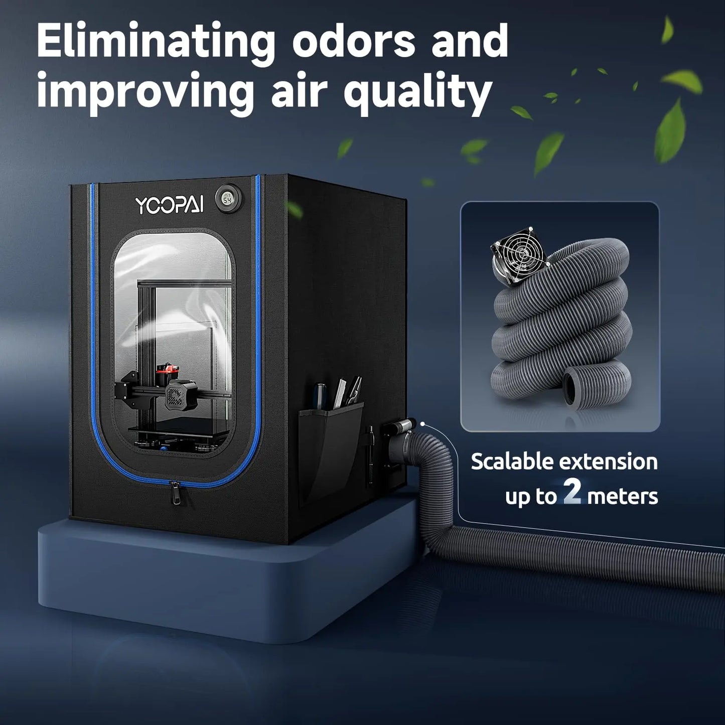 3D Printer Enclosure with LED Lighting, Fireproof Dustproof Tent Constant Temperature Protective i3dyou