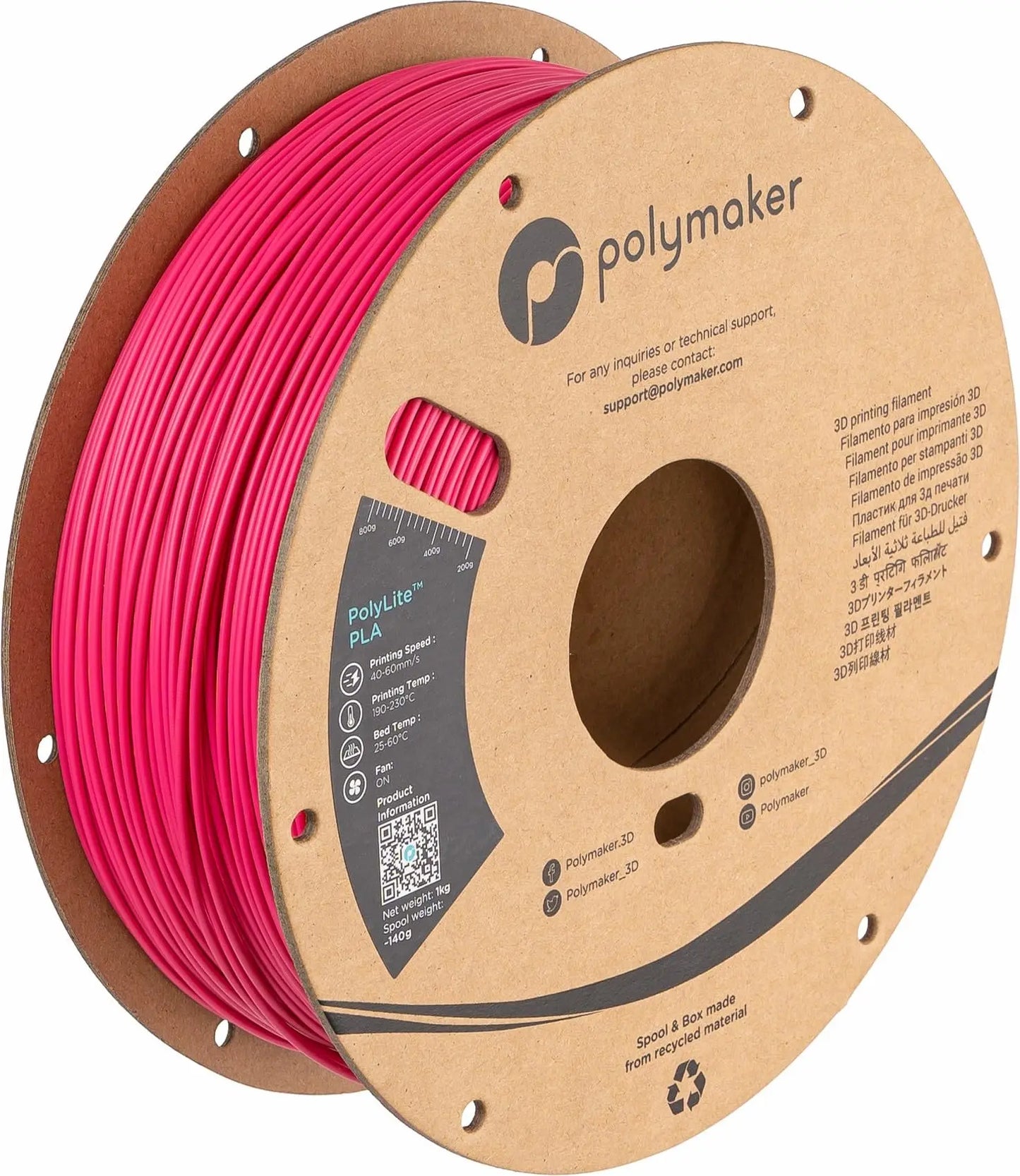 PLA Filament, Natural 3D Printer PLA Filament 1.75mm 1kg - PolyLite 3D Printing PLA Filament, Dimensional Accuracy +/- 0.03mm, Compatible with Most 3D Printer, Natural i3dyou