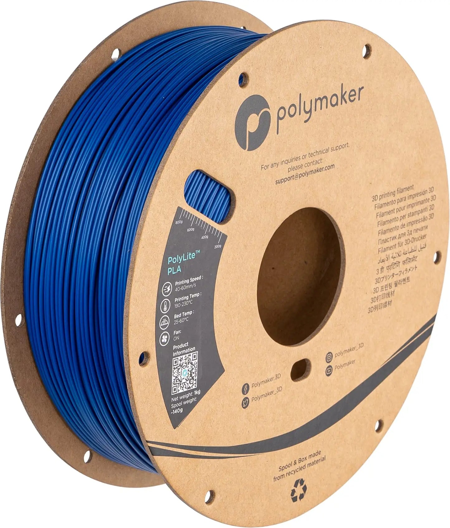 PLA Filament, Natural 3D Printer PLA Filament 1.75mm 1kg - PolyLite 3D Printing PLA Filament, Dimensional Accuracy +/- 0.03mm, Compatible with Most 3D Printer, Natural i3dyou