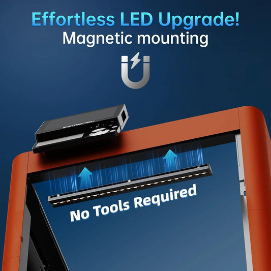 BIQU Panda Lux, Led Light Strip Upgrade Kit for Bambu-Lab P1S P1P X1C X1E 3D Printers, 5V 0.3A LED Light Bar, Magnetic Installation - i3dyou