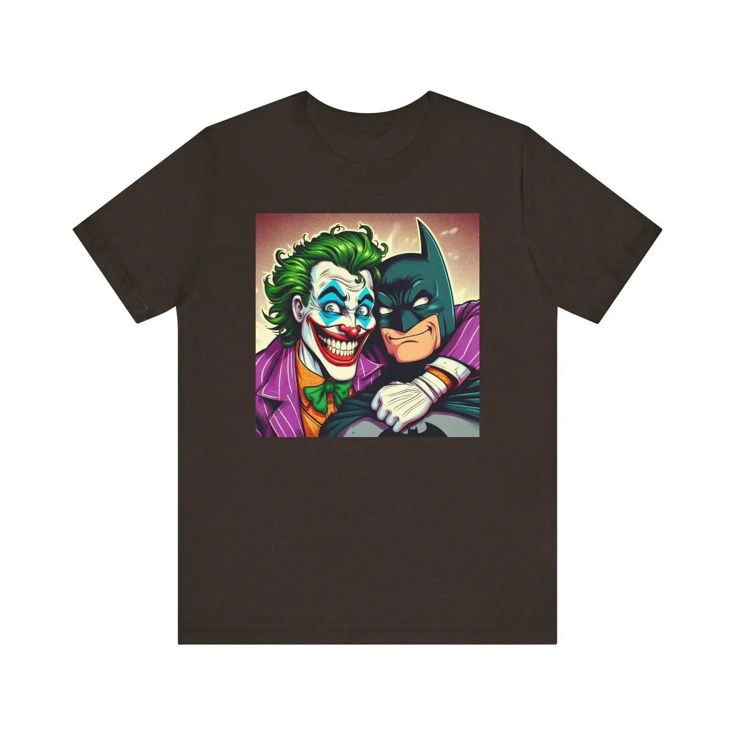 Batman and Joker Besties Shirt, Cute Joker Batman Movie, Superhero Best Friends Shirt, Men's and Women's Joker Unisex Jersey Short Sleeve Te - i3dyou