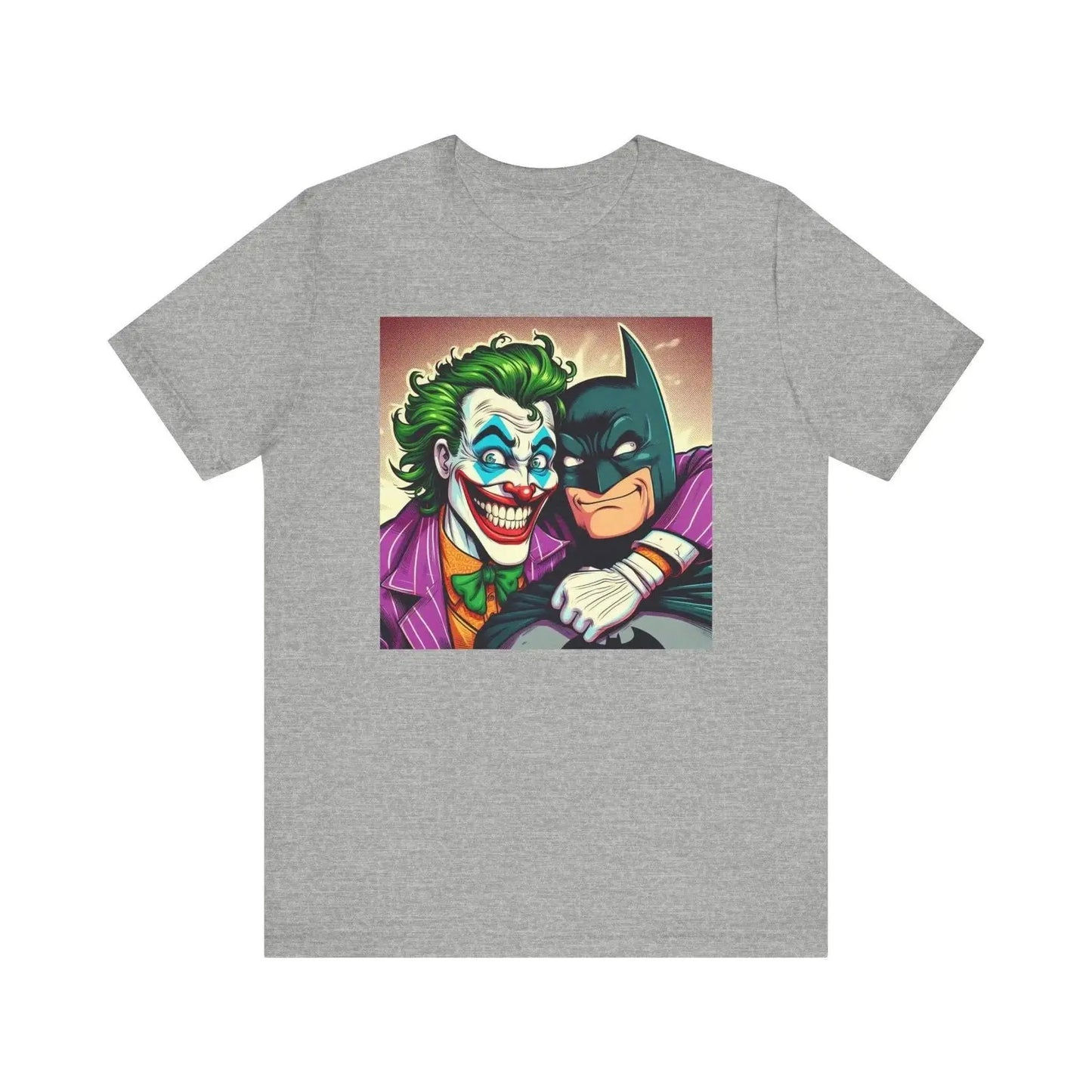 Batman and Joker Besties Shirt, Cute Joker Batman Movie, Superhero Best Friends Shirt, Men's and Women's Joker Unisex Jersey Short Sleeve Te - i3dyou