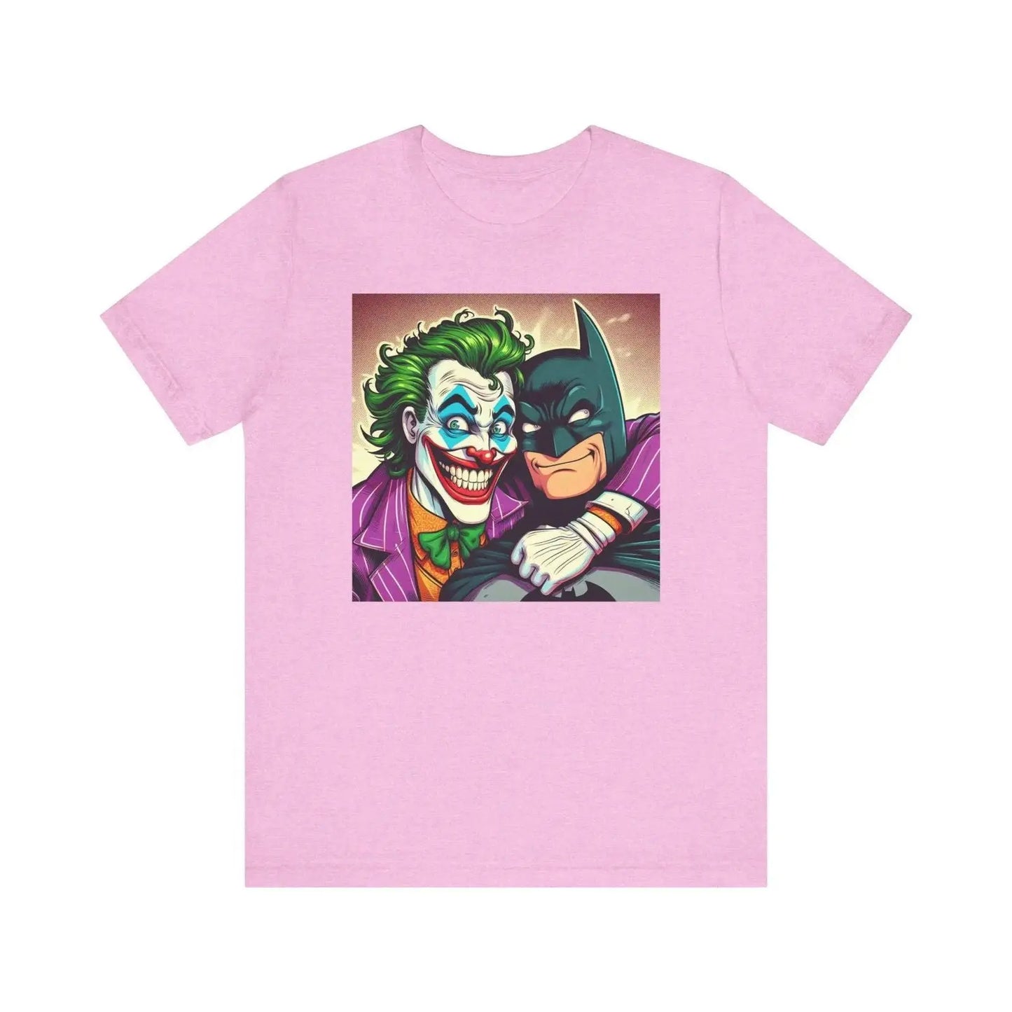 Batman and Joker Besties Shirt, Cute Joker Batman Movie, Superhero Best Friends Shirt, Men's and Women's Joker Unisex Jersey Short Sleeve Te - i3dyou