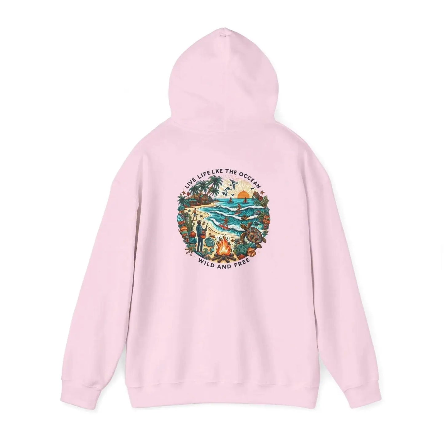 Beach Hoodie Summer Vibes Hoodie, Tumblr Sweatshirt Unisex Heavy Blend™ Hooded Sweatshirt - i3dyou