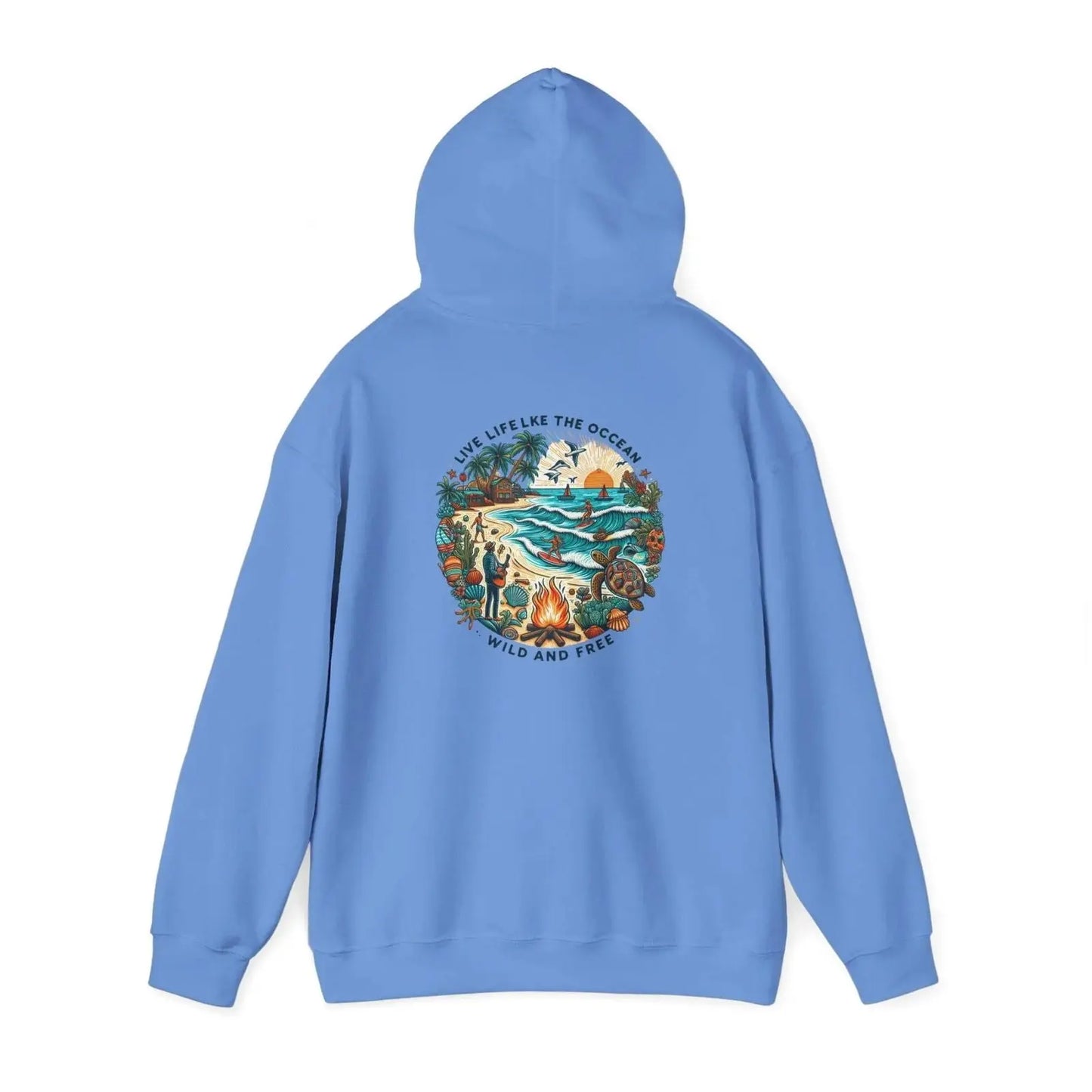 Beach Hoodie Summer Vibes Hoodie, Tumblr Sweatshirt Unisex Heavy Blend™ Hooded Sweatshirt - i3dyou