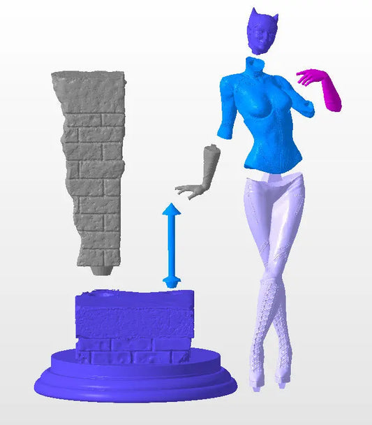 Catwoman High quality 3d print STL File i3dyou