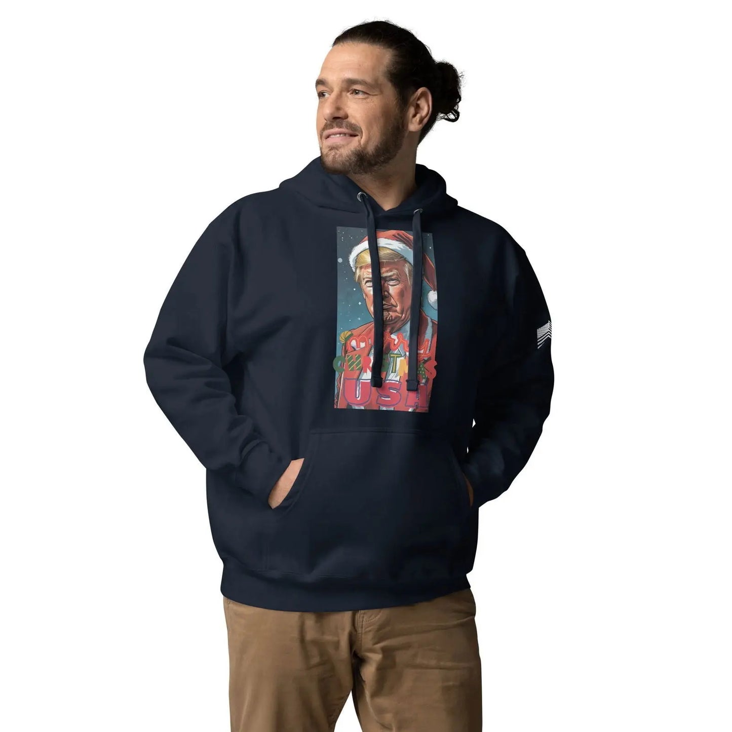Christmas Donlad Trump Lover Apparel Premium Unisex Hoodie - i3dyou