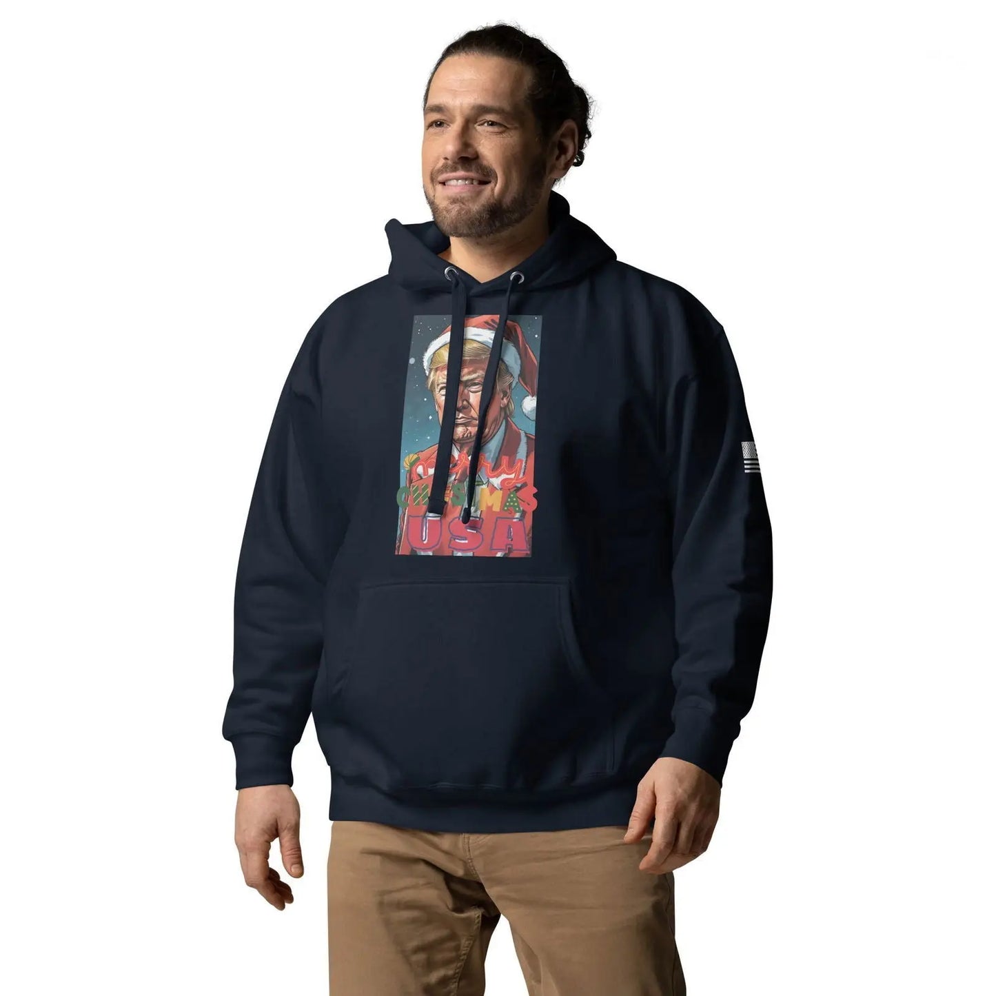 Christmas Donlad Trump Lover Apparel Premium Unisex Hoodie - i3dyou