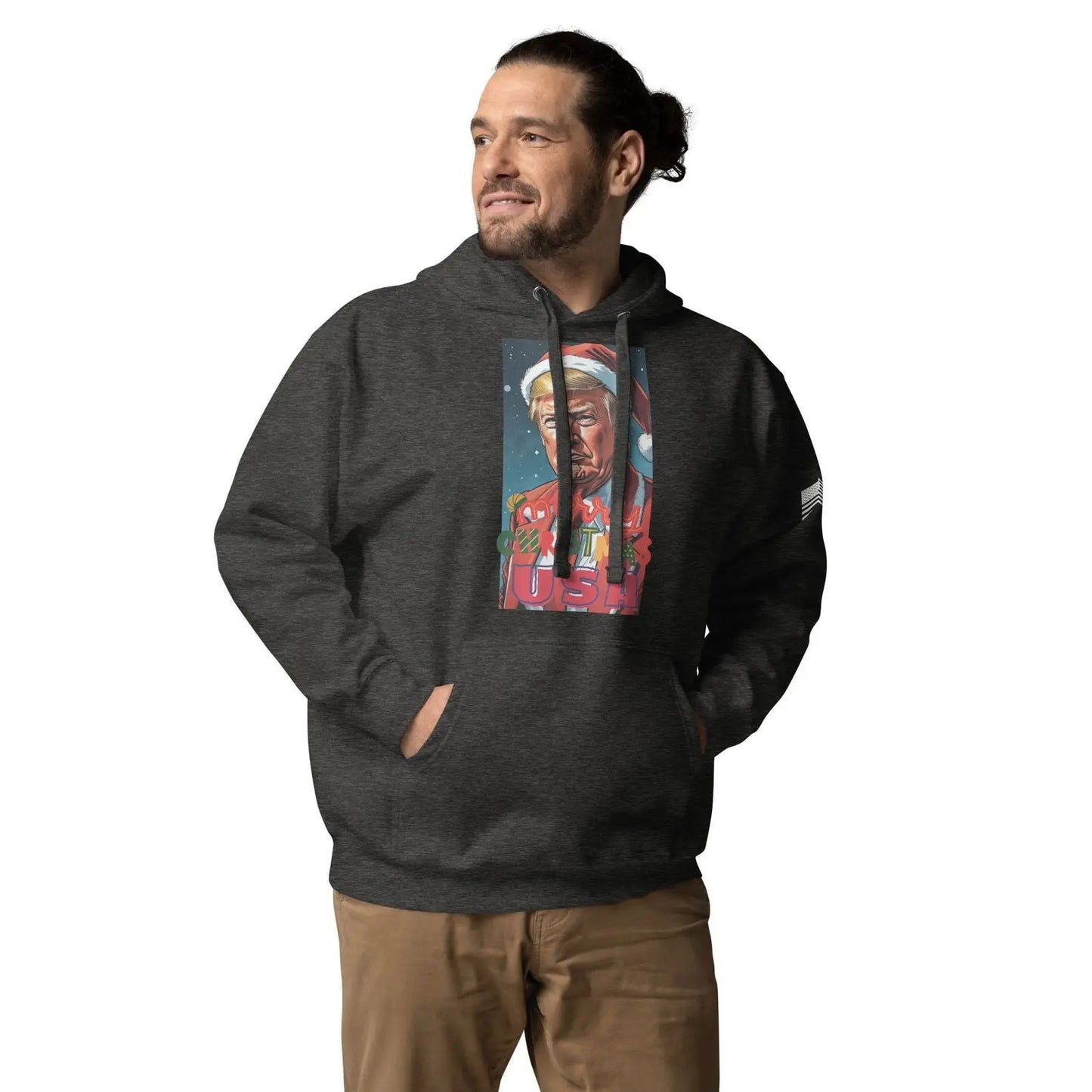 Christmas Donlad Trump Lover Apparel Premium Unisex Hoodie - i3dyou