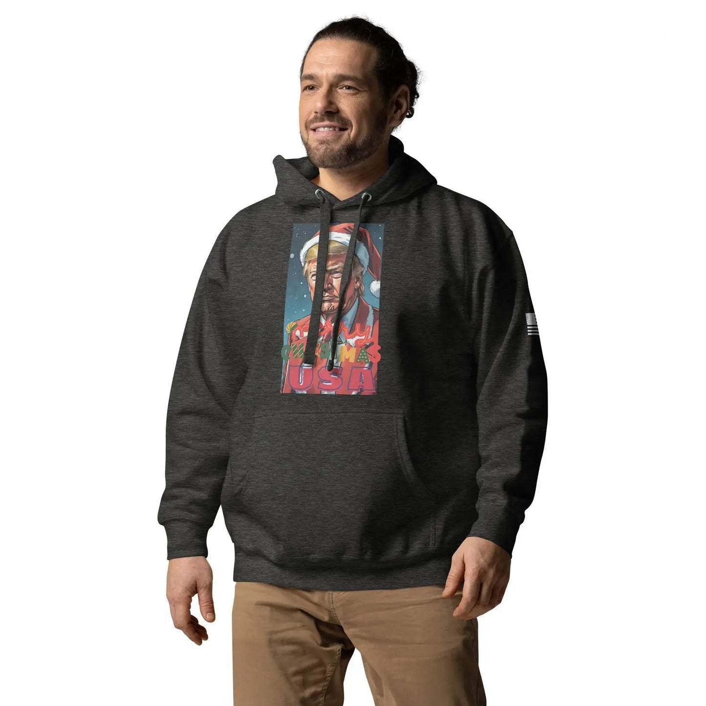 Christmas Donlad Trump Lover Apparel Premium Unisex Hoodie - i3dyou