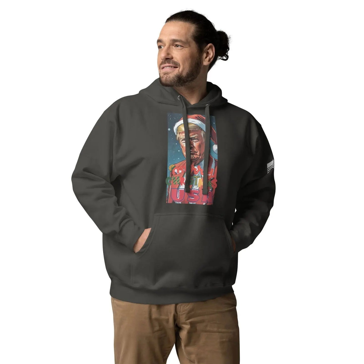 Christmas Donlad Trump Lover Apparel Premium Unisex Hoodie - i3dyou