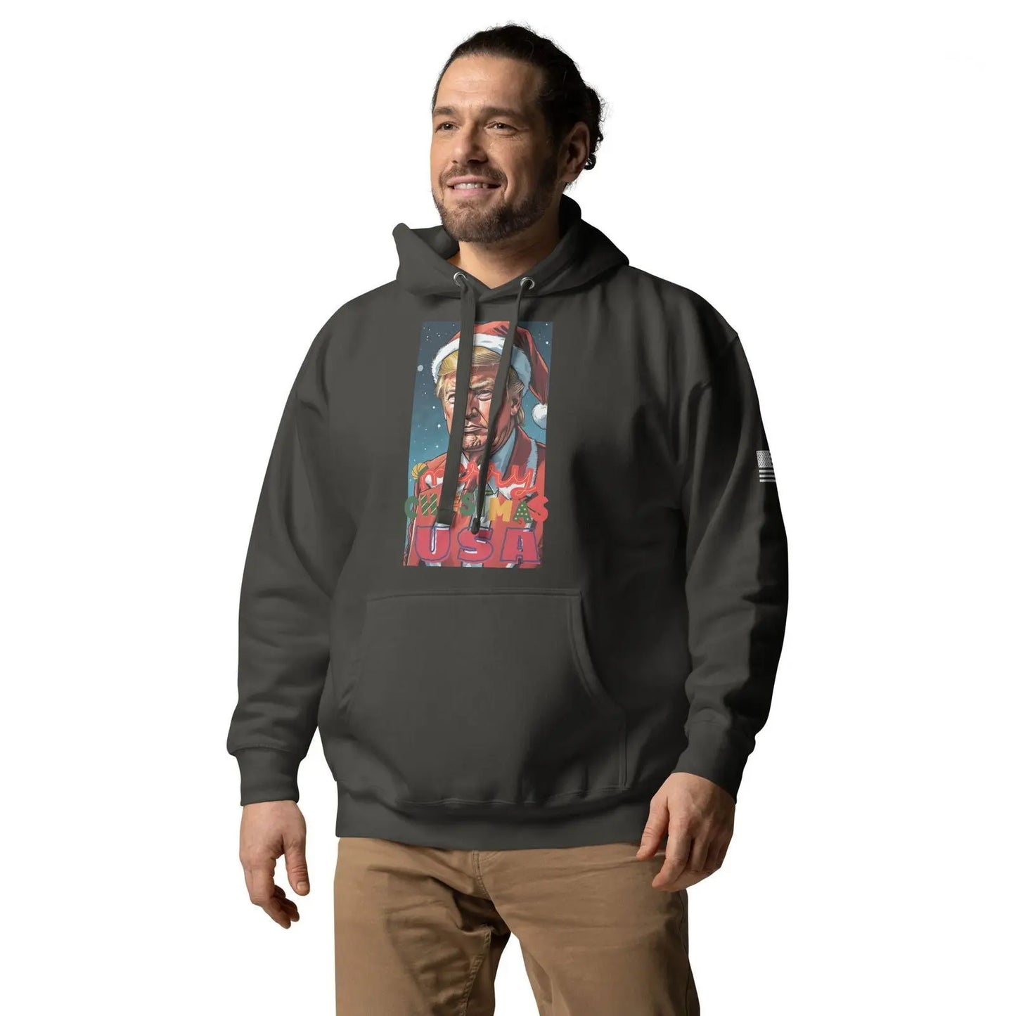 Christmas Donlad Trump Lover Apparel Premium Unisex Hoodie - i3dyou
