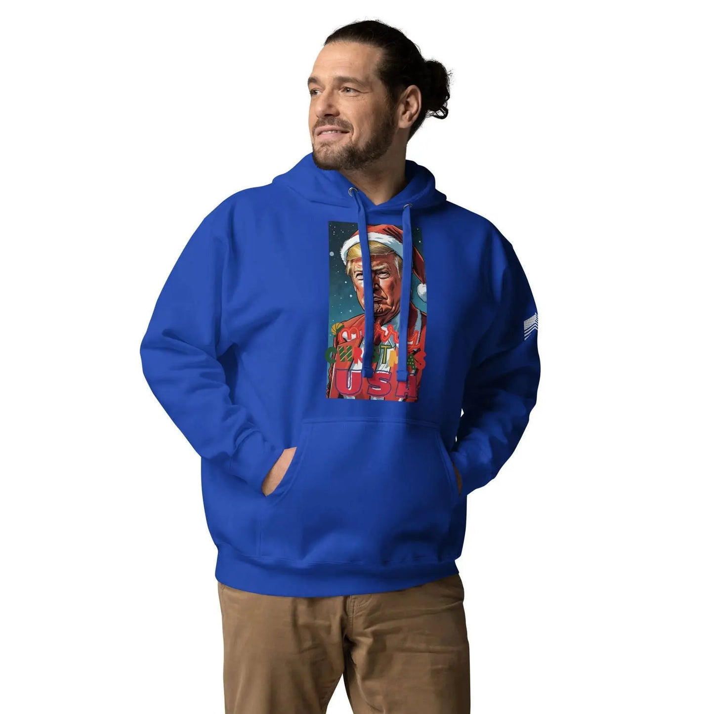 Christmas Donlad Trump Lover Apparel Premium Unisex Hoodie - i3dyou