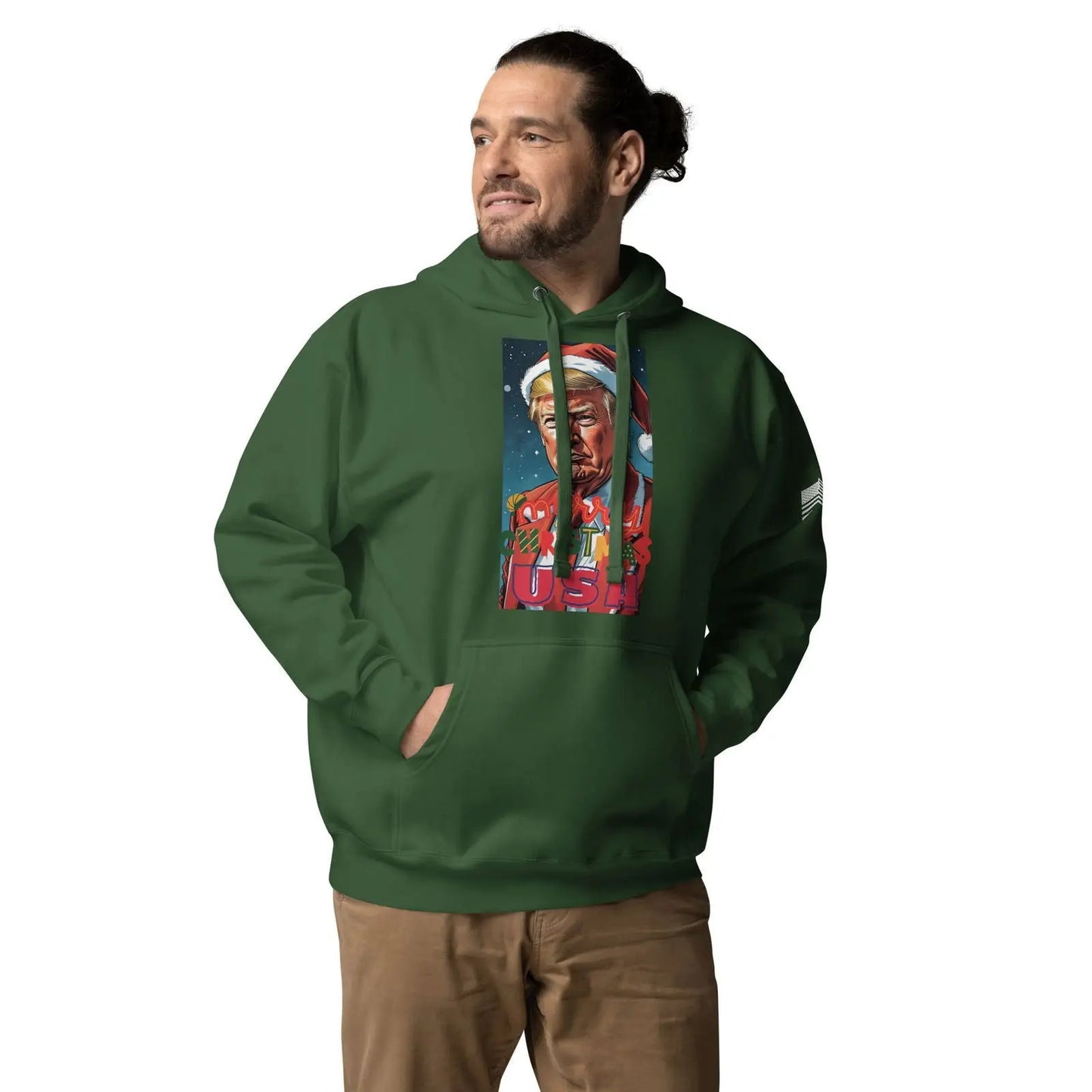 Christmas Donlad Trump Lover Apparel Premium Unisex Hoodie - i3dyou