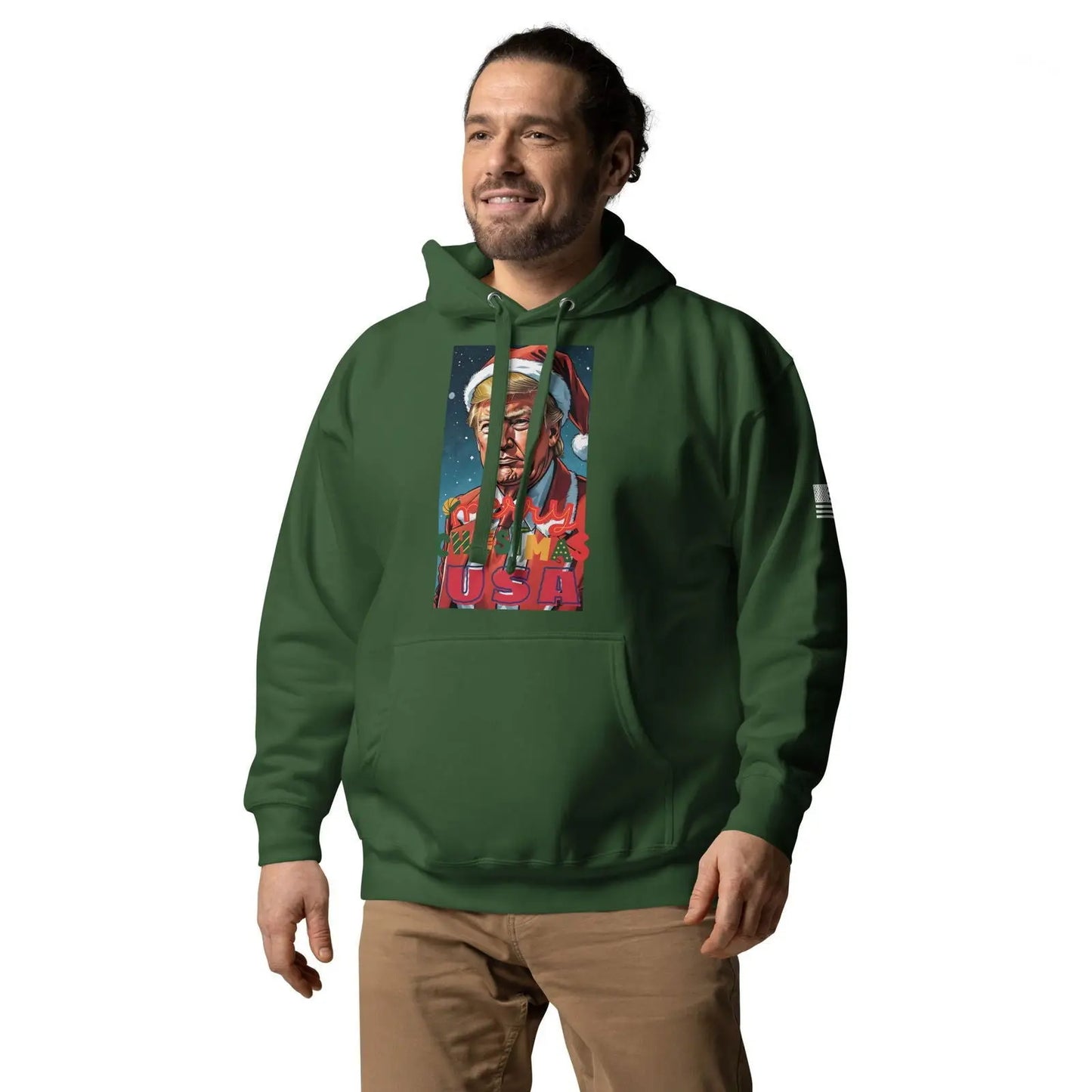 Christmas Donlad Trump Lover Apparel Premium Unisex Hoodie - i3dyou