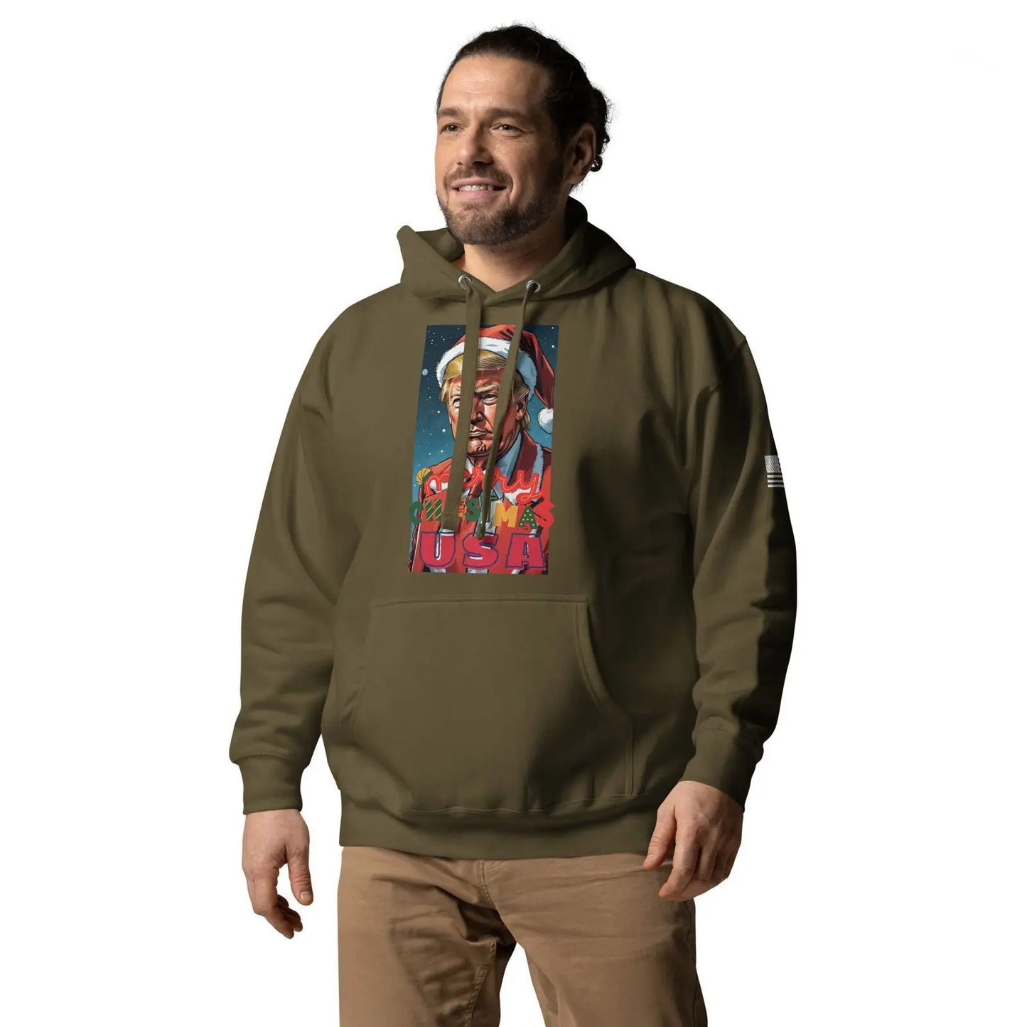 Christmas Donlad Trump Lover Apparel Premium Unisex Hoodie - i3dyou