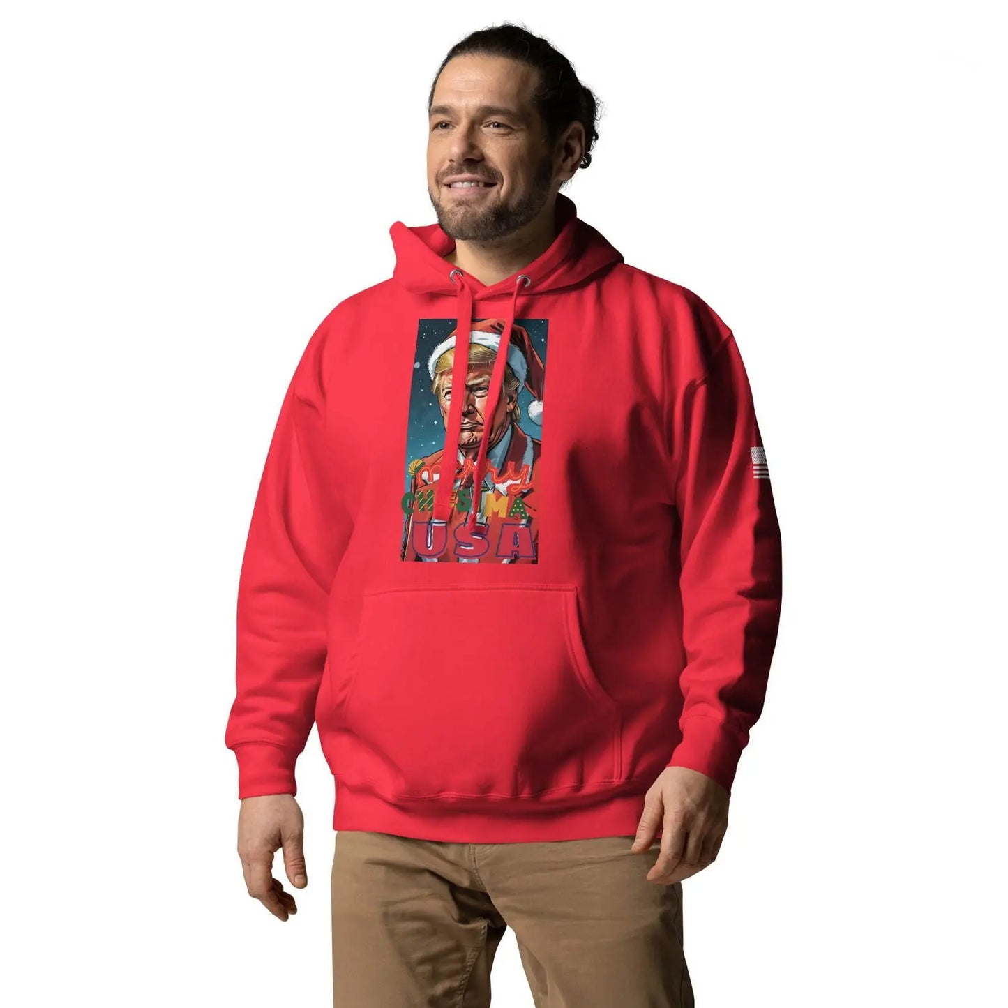 Christmas Donlad Trump Lover Apparel Premium Unisex Hoodie - i3dyou