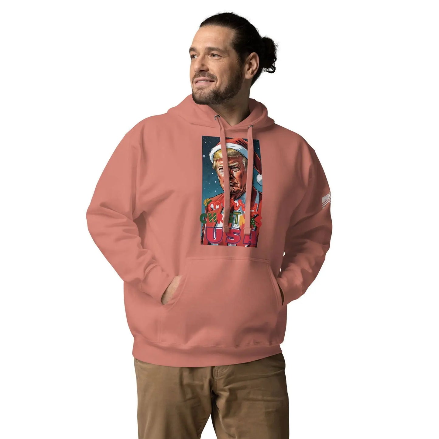 Christmas Donlad Trump Lover Apparel Premium Unisex Hoodie - i3dyou