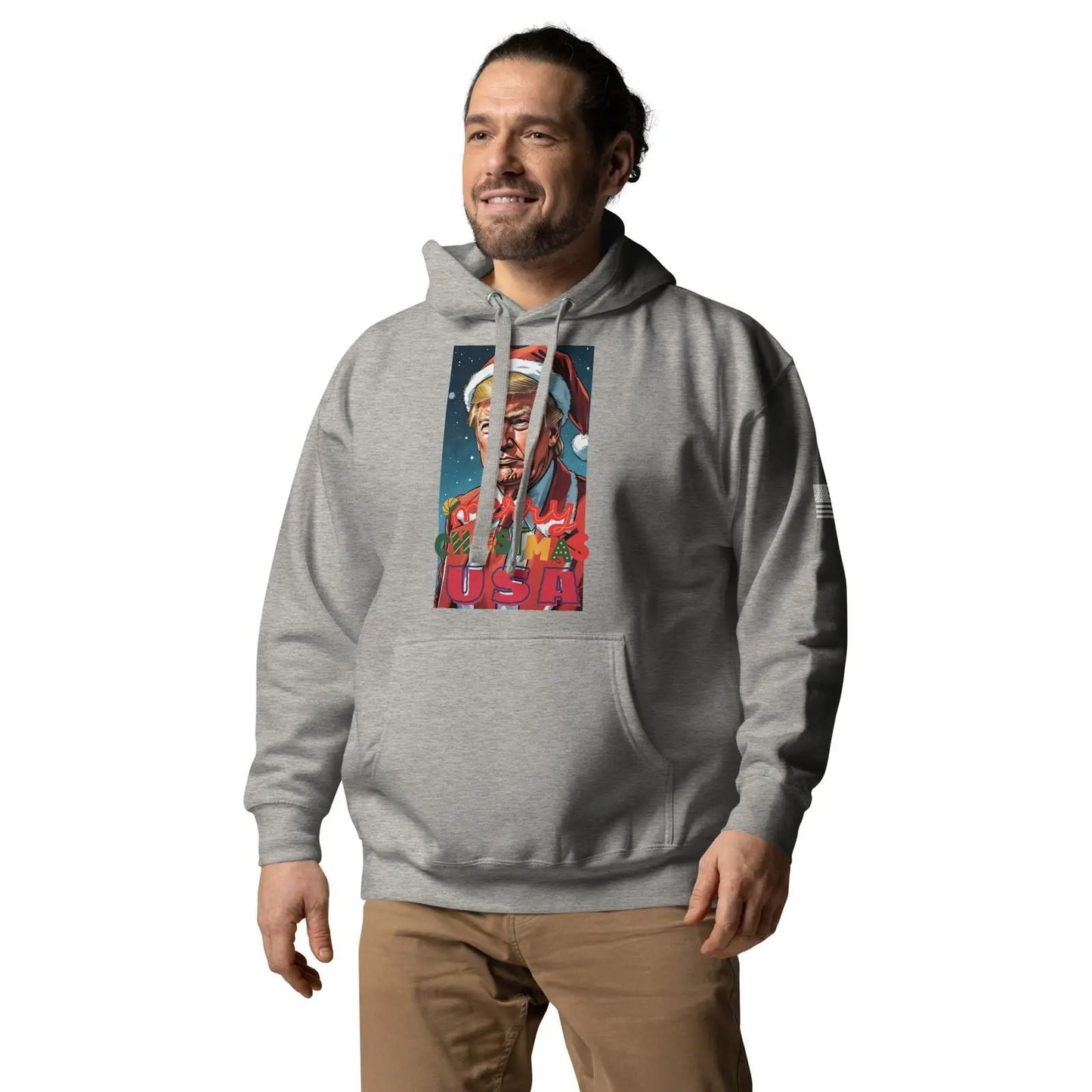 Christmas Donlad Trump Lover Apparel Premium Unisex Hoodie - i3dyou