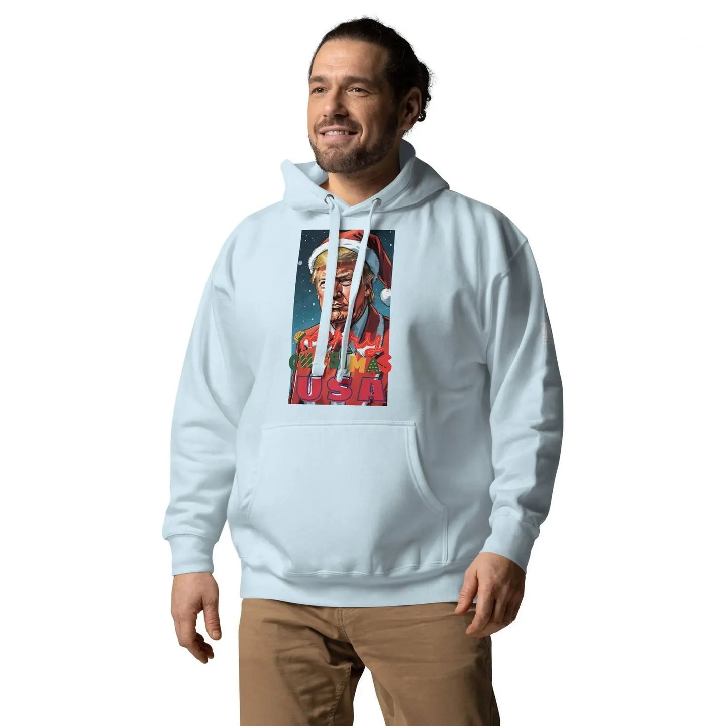 Christmas Donlad Trump Lover Apparel Premium Unisex Hoodie - i3dyou