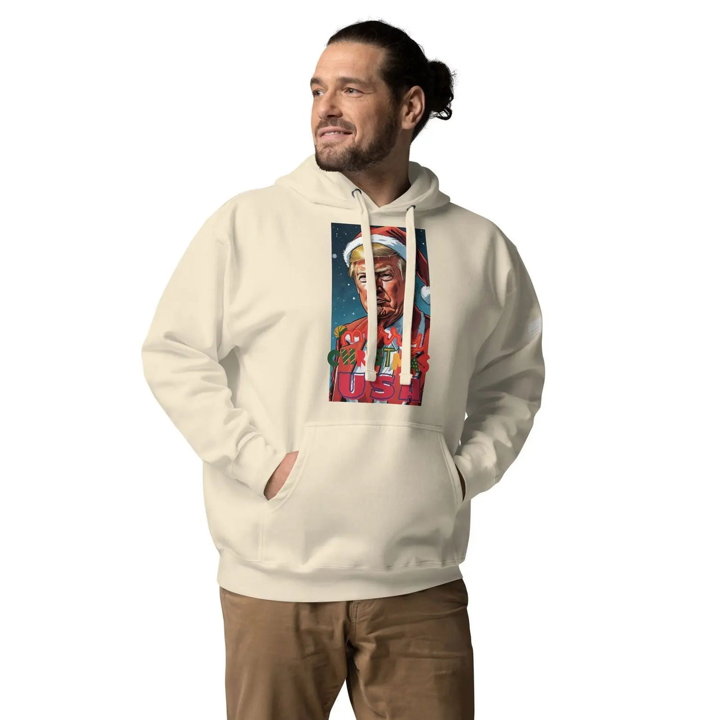 Christmas Donlad Trump Lover Apparel Premium Unisex Hoodie - i3dyou