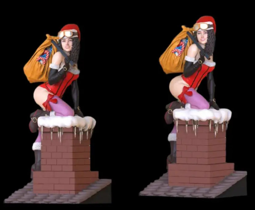 Christmas LADY SANTA 3d print file - i3dyou