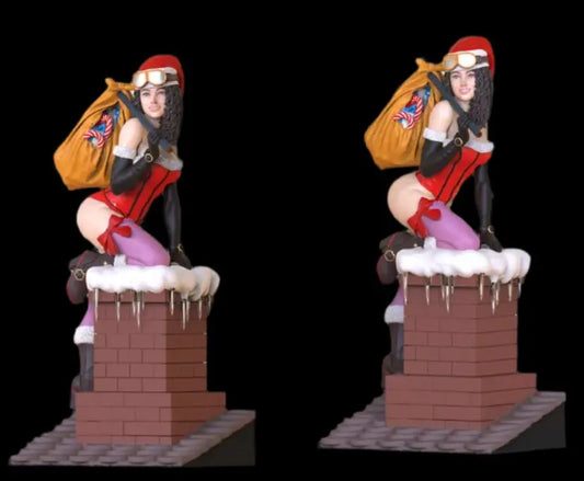 Christmas LADY SANTA 3d print file - i3dyou