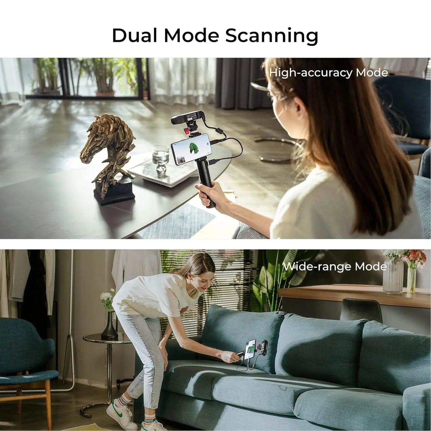 Creality 3D Scanner CR-Scan Ferret for 3D Printing, Upgrade Handheld Scanner with 30 FPS High Scan Speed, Dual Mode Scanning, 0.1mm Accuracy for Andriod Phone PC Win 10/11 - i3dyou
