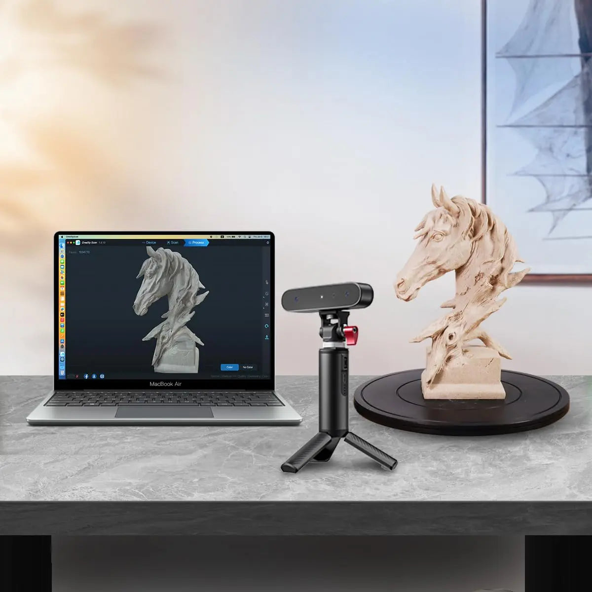 Creality 3D Scanner CR-Scan Ferret for 3D Printing, Upgrade Handheld Scanner with 30 FPS High Scan Speed, Dual Mode Scanning, 0.1mm Accuracy for Andriod Phone PC Win 10/11 - i3dyou