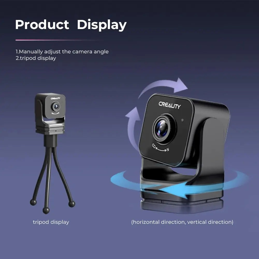 Creality Nebula Camera, 3D Printer Camera for 24H Real-Time Monitoring, Time-Lapse, Spaghetti Detection, Compatible with Sonic Pad, Nebula Pad, Ender 3 V3/Plus/KE/SE, CR-10 SE, HOLOT-MAGE/PRO - i3dyou