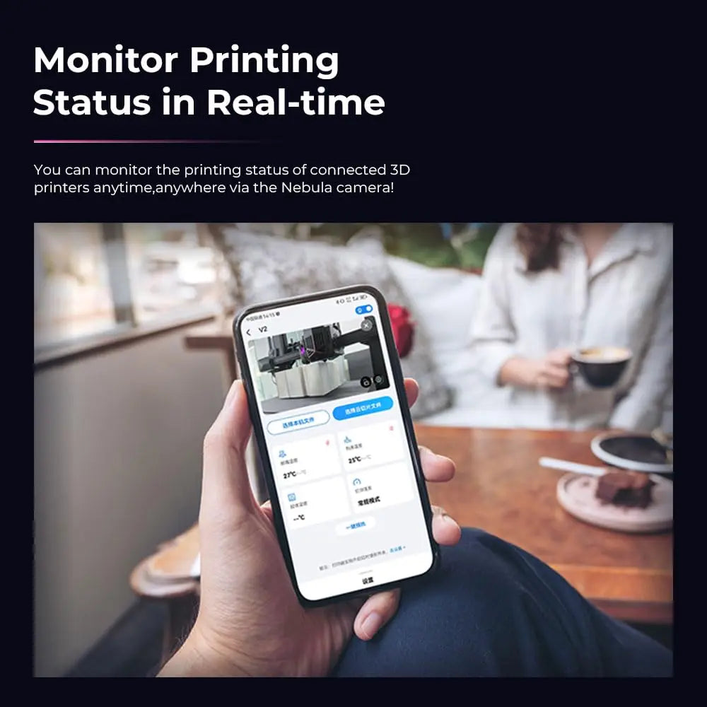 Creality Nebula Camera, 3D Printer Camera for 24H Real-Time Monitoring, Time-Lapse, Spaghetti Detection, Compatible with Sonic Pad, Nebula Pad, Ender 3 V3/Plus/KE/SE, CR-10 SE, HOLOT-MAGE/PRO - i3dyou