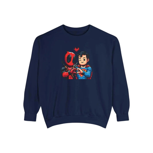 Cute Deadpool Superman Besties Shirt, Deadpool Movie Shirt, Superhero Best Friends tee, Deadpool tee, Disney Superhero Tee Unisex Sweatshirt - i3dyou
