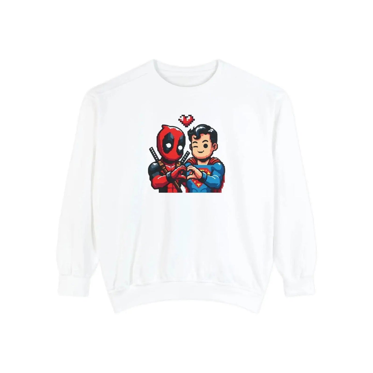 Cute Deadpool Superman Besties Shirt, Deadpool Movie Shirt, Superhero Best Friends tee, Deadpool tee, Disney Superhero Tee Unisex Sweatshirt - i3dyou