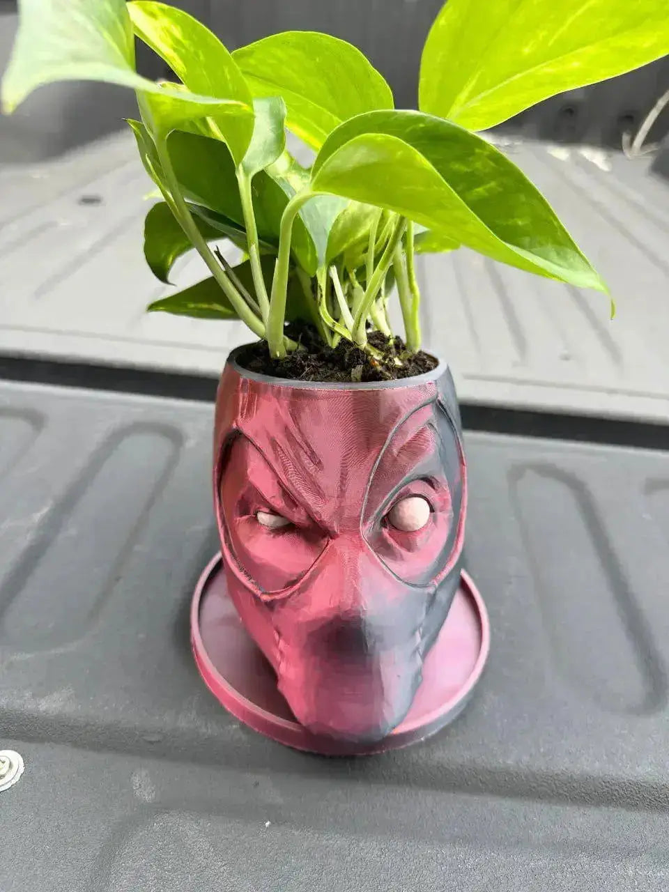 Deadpool Marvel Flowerpot Planter Pencil Cup 3d print files STL files - i3dyou