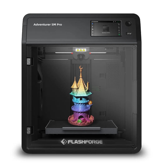 FLASHFORGE Adventurer 5M 3D Printer with Fully Auto Leveling, Max 600mm/s High Speed Printing, 280°C Direct Extruder with 3S Detachable Nozzle, Core XY All Metal Structure, Print Size 220x220x220mm - i3dyou