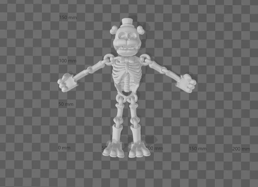 FNAF Skeleton Freddy 3d printable stl file - i3dyou