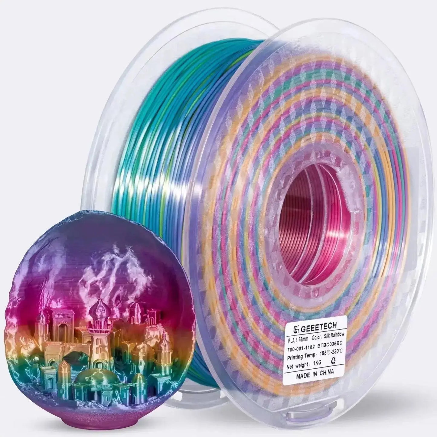 GEEETECH 1roll/1kg 1.75mm PLA Silk PLA Filament Vacuum Packaging Overseas Warehouses Various Colors For 3D Printer Fast Ship - i3dyou