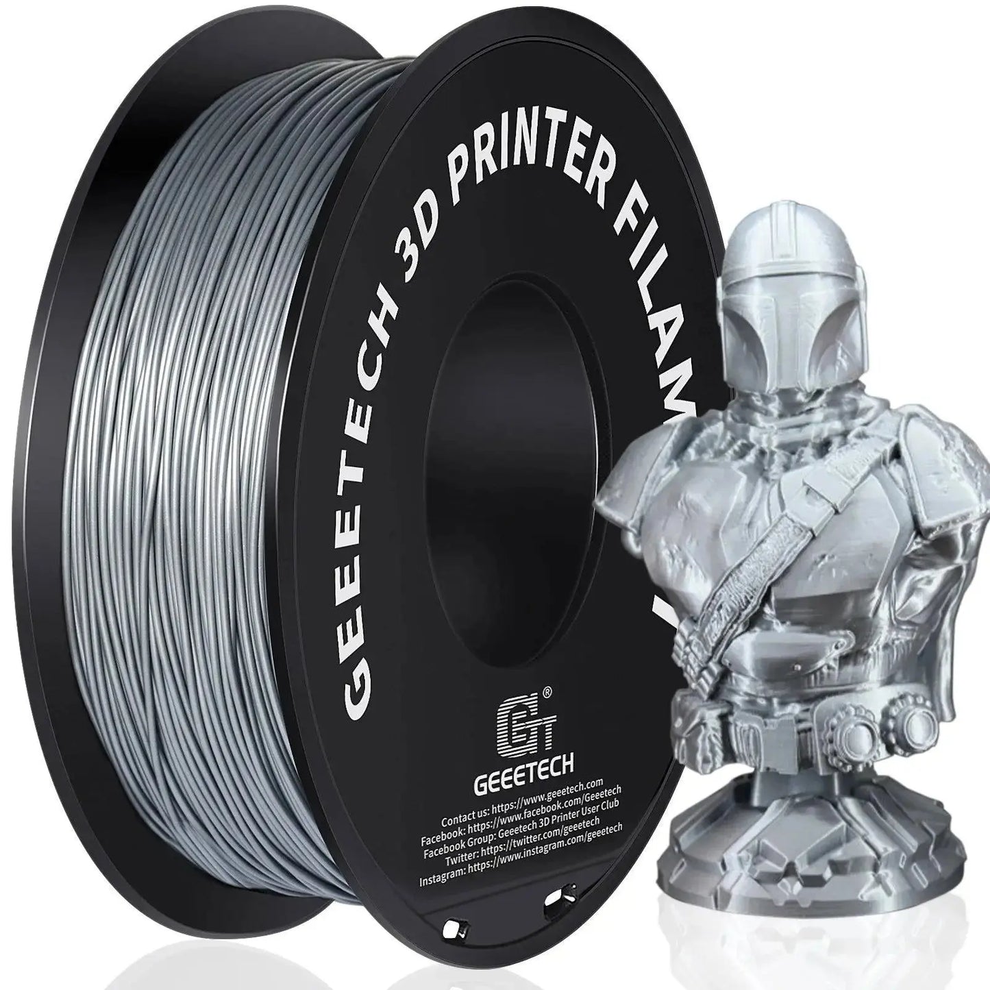 GEEETECH 1roll/1kg 1.75mm PLA Silk PLA Filament Vacuum Packaging Overseas Warehouses Various Colors For 3D Printer Fast Ship - i3dyou