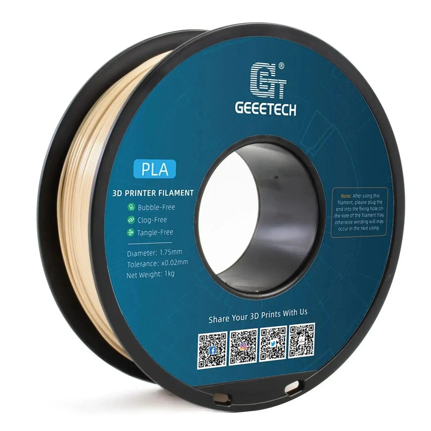 GEEETECH 1roll/1kg 1.75mm PLA Silk PLA Filament Vacuum Packaging Overseas Warehouses Various Colors For 3D Printer Fast Ship - i3dyou