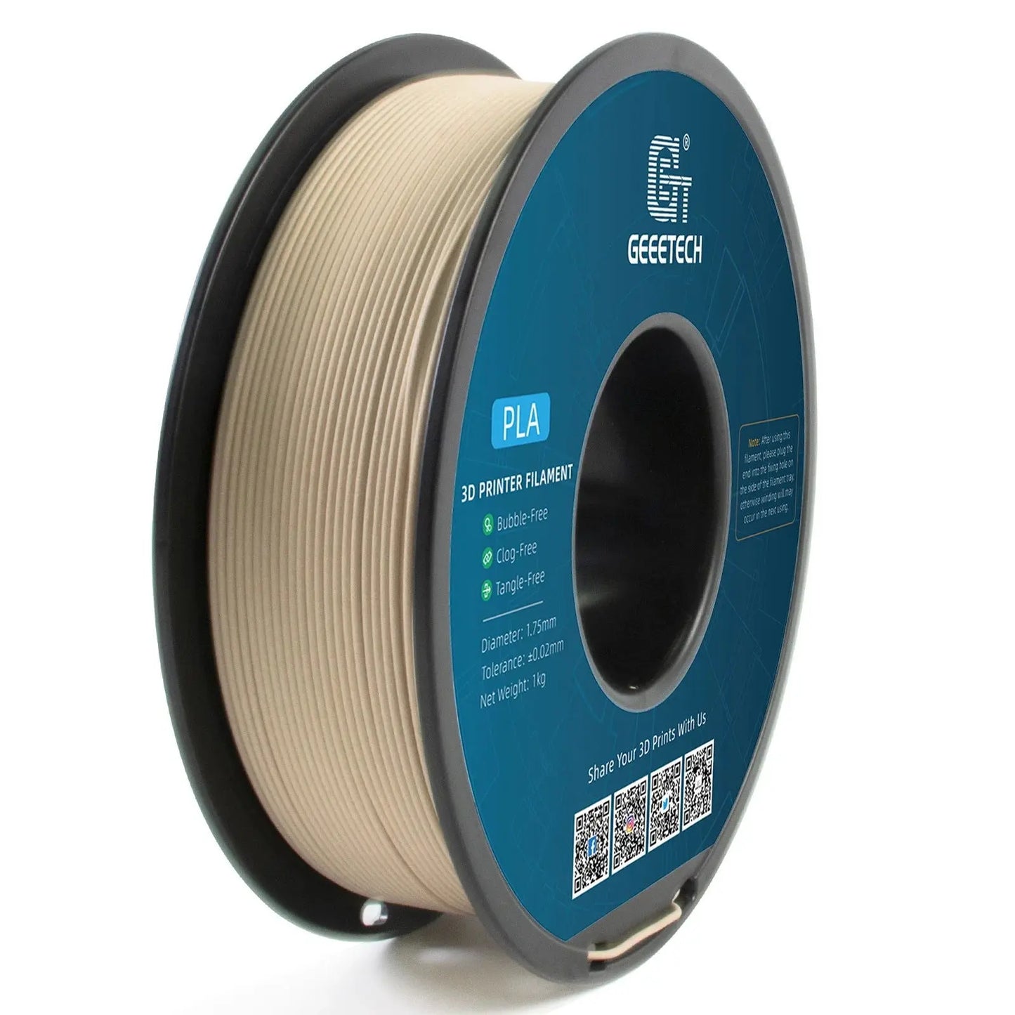 Geeetech Wood PLA 1kg 1.75mm Filament 3d Print wire Vacuum Packaging Local Warehouses Colorful Plastic for FDM 3D printer - i3dyou
