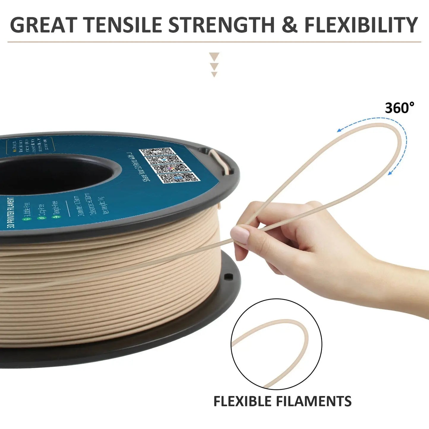 Geeetech Wood PLA 1kg 1.75mm Filament 3d Print wire Vacuum Packaging Local Warehouses Colorful Plastic for FDM 3D printer - i3dyou