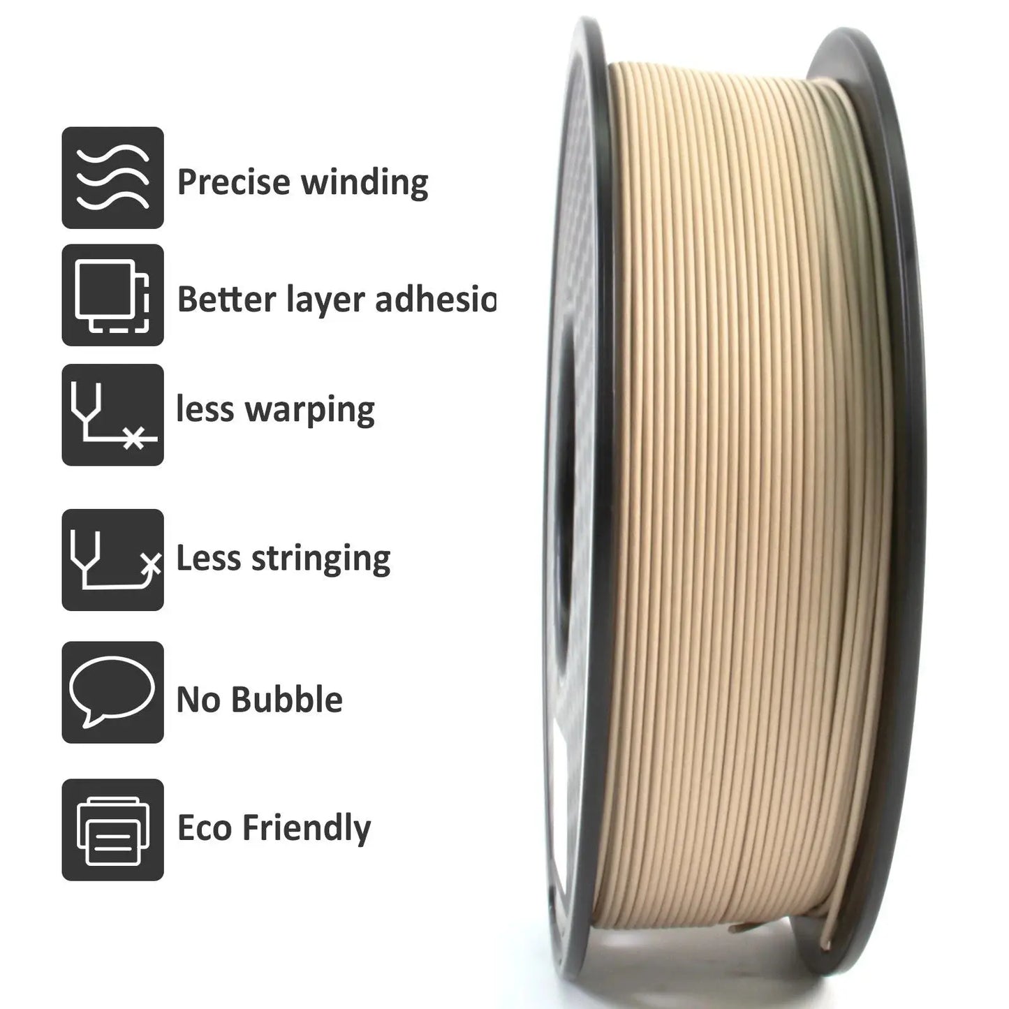 Geeetech Wood PLA 1kg 1.75mm Filament 3d Print wire Vacuum Packaging Local Warehouses Colorful Plastic for FDM 3D printer - i3dyou