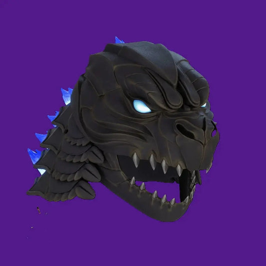 Godzilla Helmet mask cosplay 33d printable model File STL ready to download - i3dyou