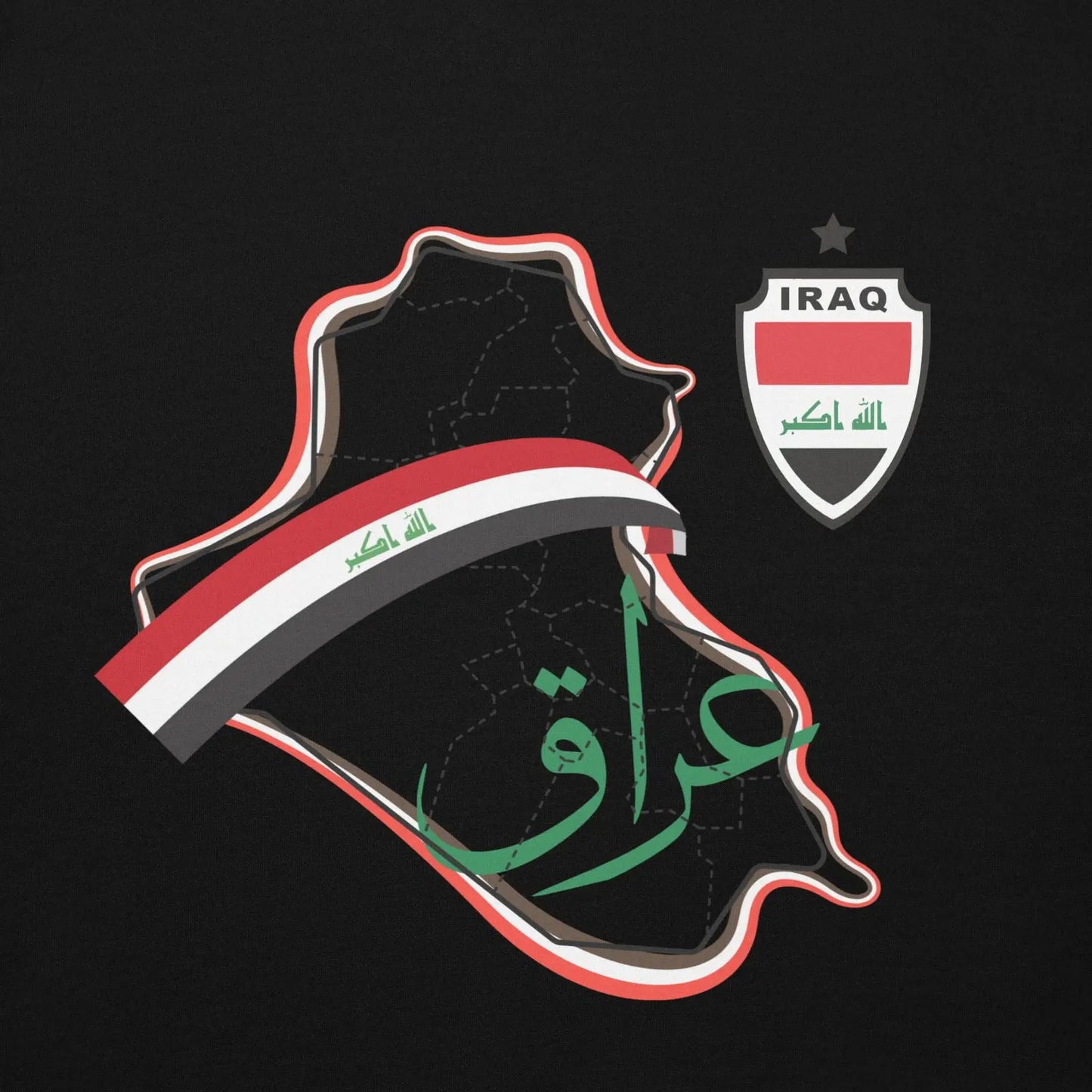 Iraq National Soccer Team Fan Lover Unisex Hoodie - i3dyou