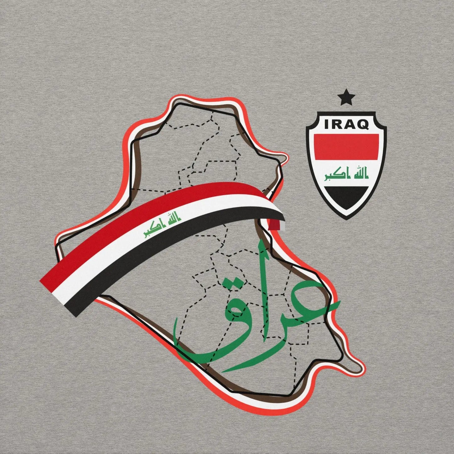 Iraq National Soccer Team Fan Lover Unisex Hoodie - i3dyou