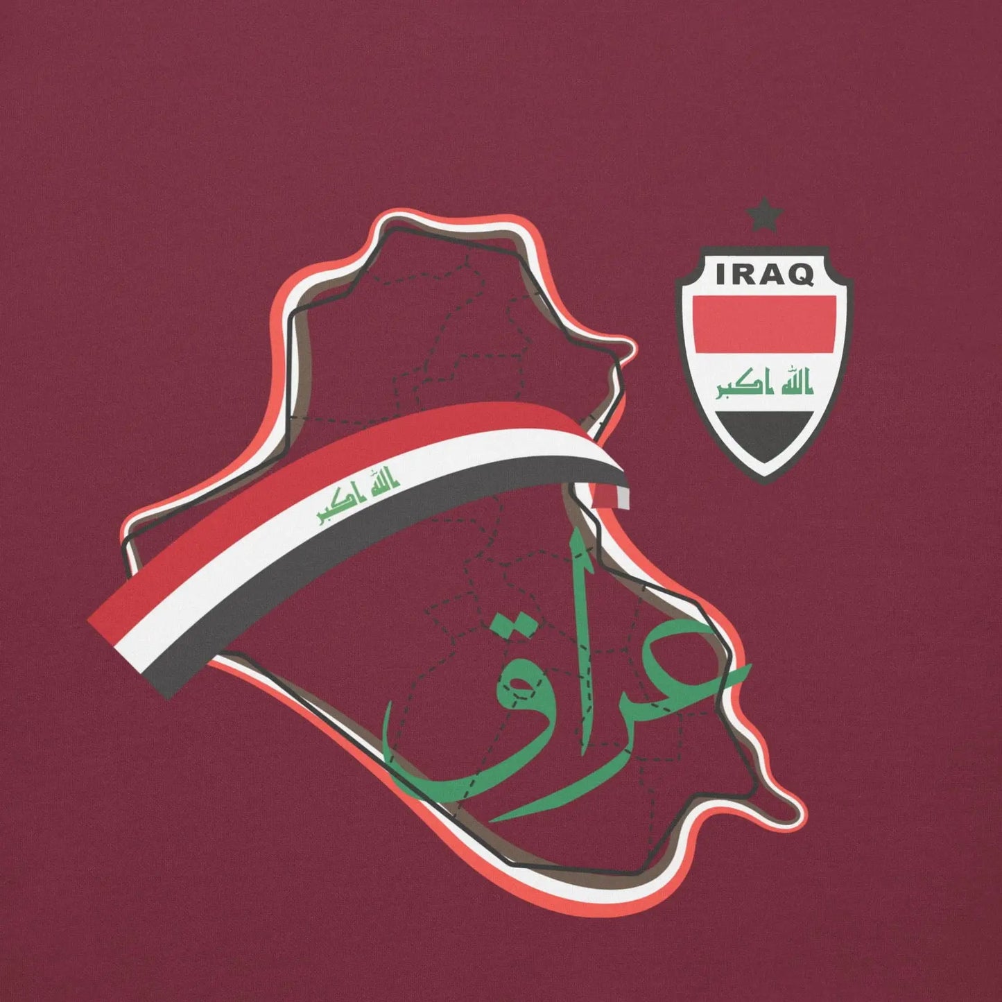 Iraq National Soccer Team Fan Lover Unisex Hoodie - i3dyou